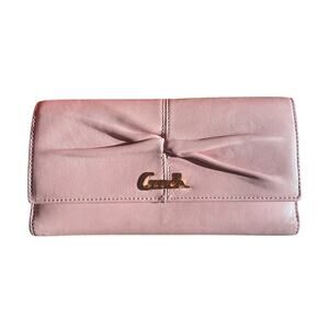 Pink Coach Soho Pleated Ashley leather tri-fold envelope wallet